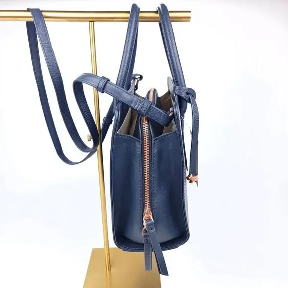 NWT RADLEY London Arlington Court Navy Blue Satchel Crossbody Bag Quiet Luxury - Picture 6 of 16